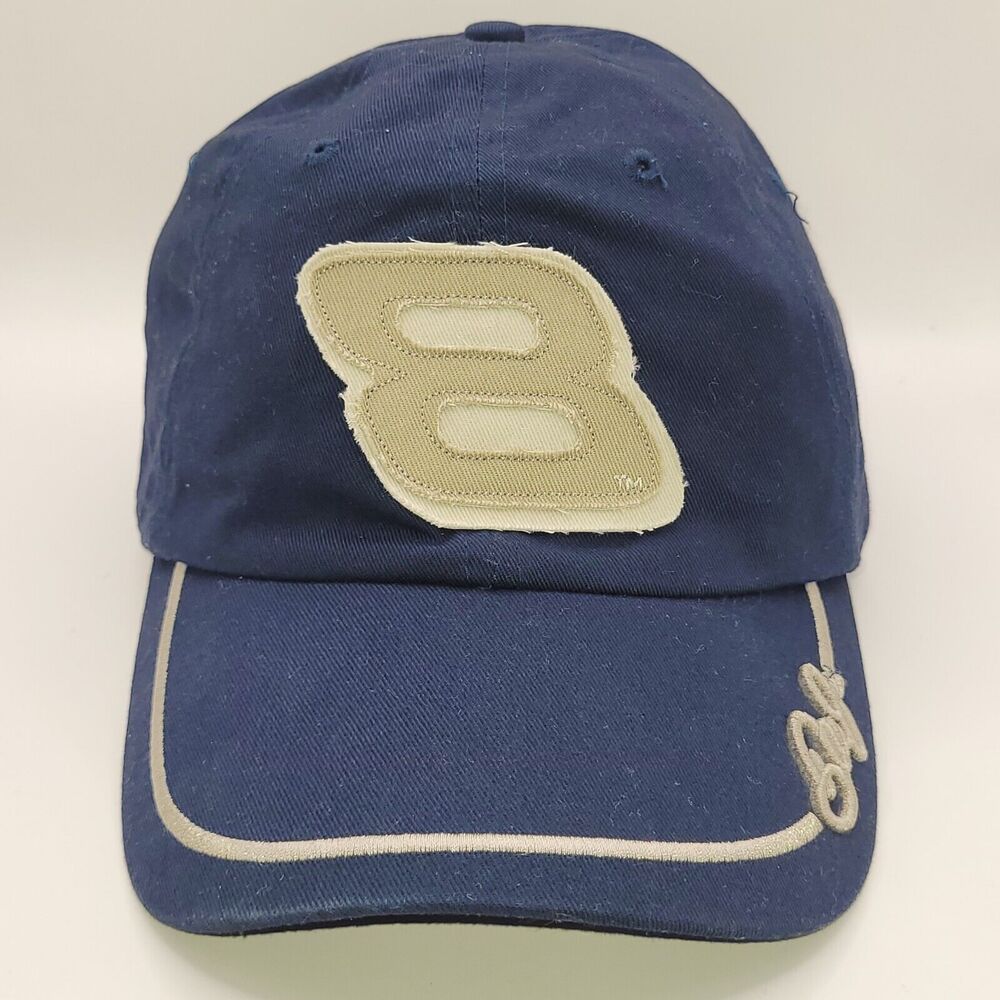 New Dale Earnhardt Jr #8 Blue Adjustable Strapback NASCAR Hat Chase Authentics